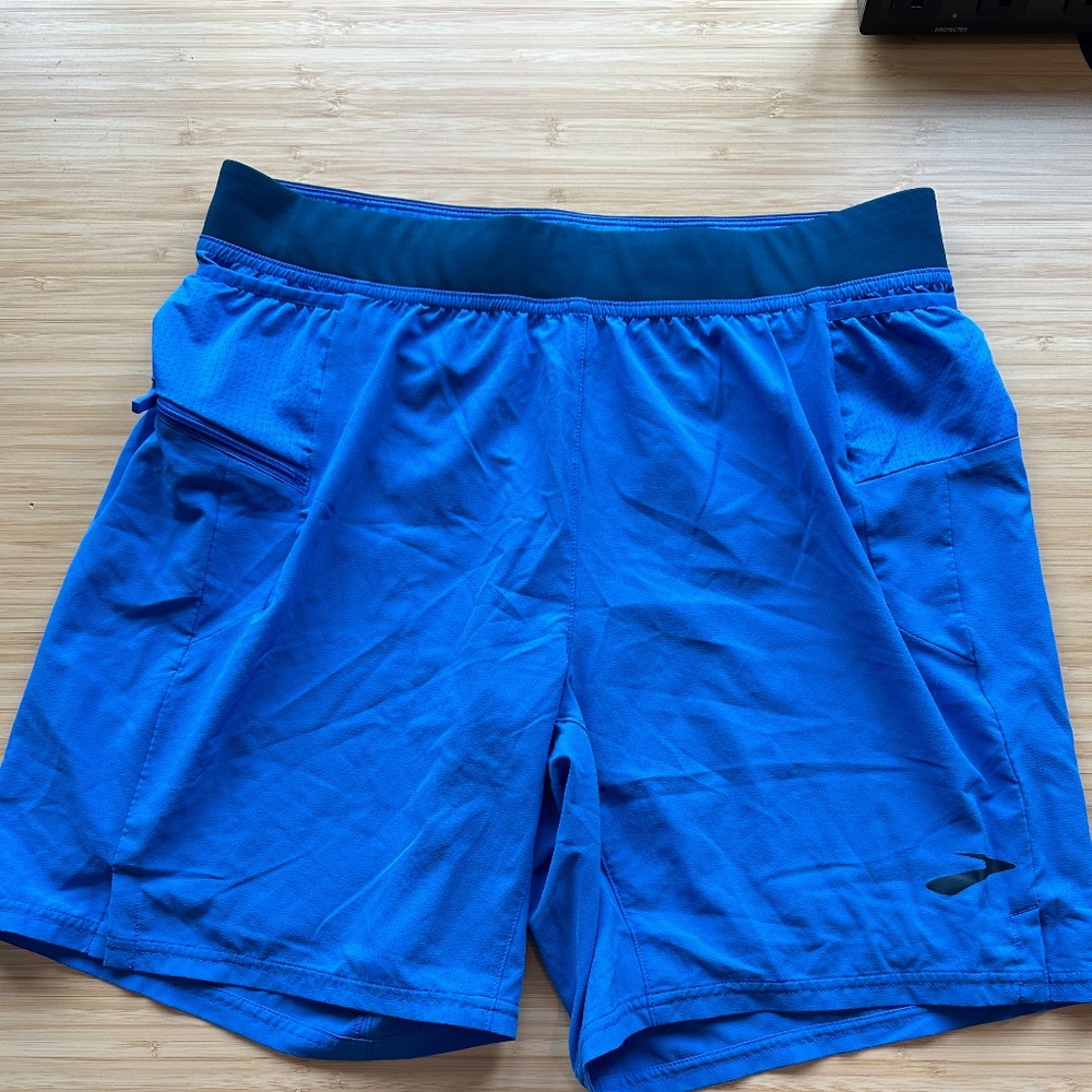 Men's Brooks Running Shorts - Size M/medium, blue